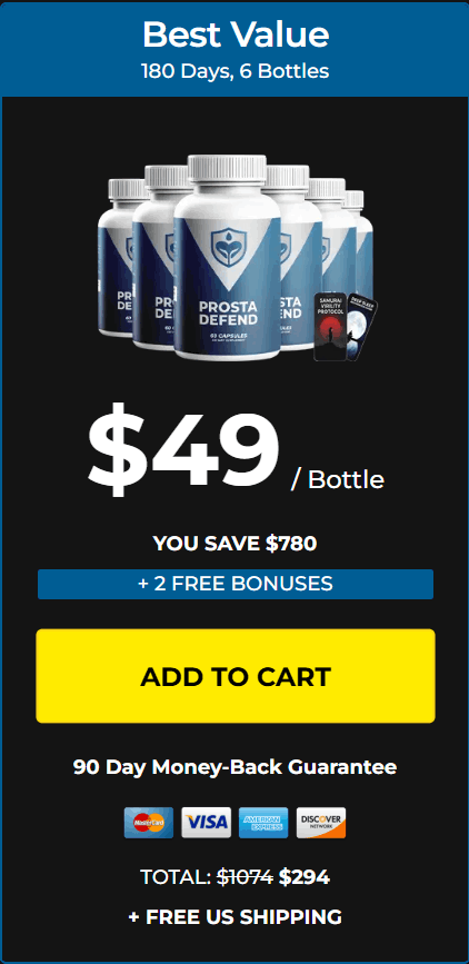 Prosta Defend 6 $49/bottle